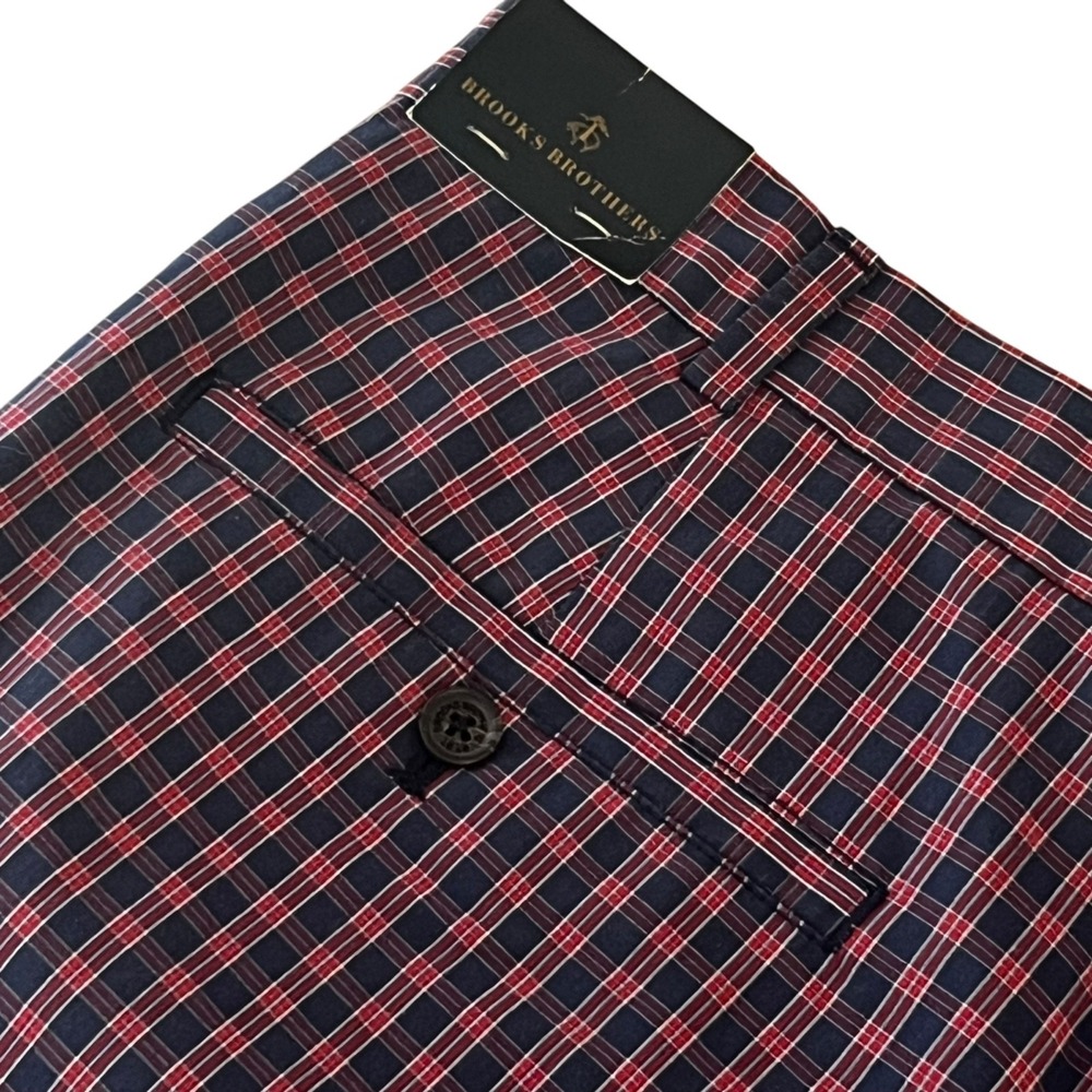 NWT Brooks Brothers Golf Shorts Mens 38 Plaid 9"